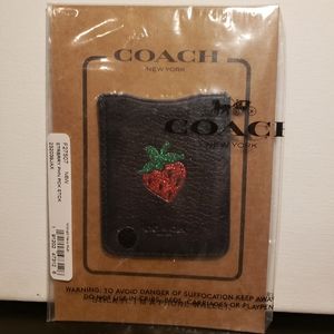 Coach Strawberry Card holder for Phone